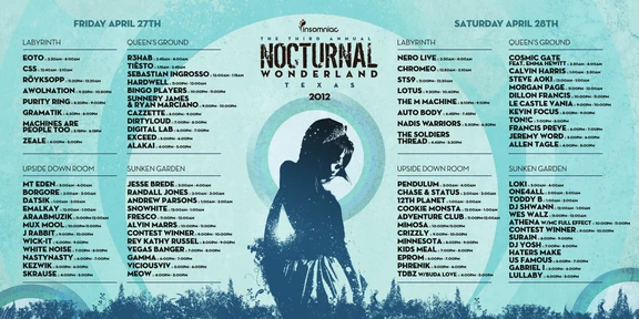 Nocturnal Wonderland Texas 2012