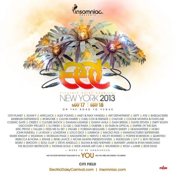 EDC New York 2013 festival poster