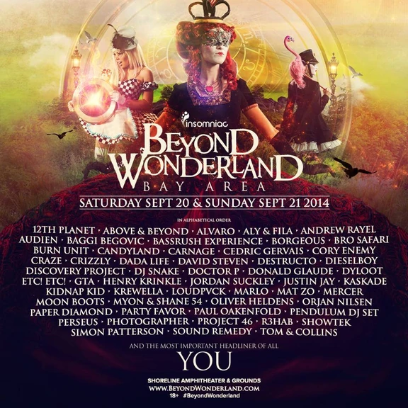 Beyond Wonderland Bay Area 2014