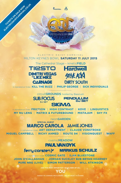 EDC UK 2015 festival poster