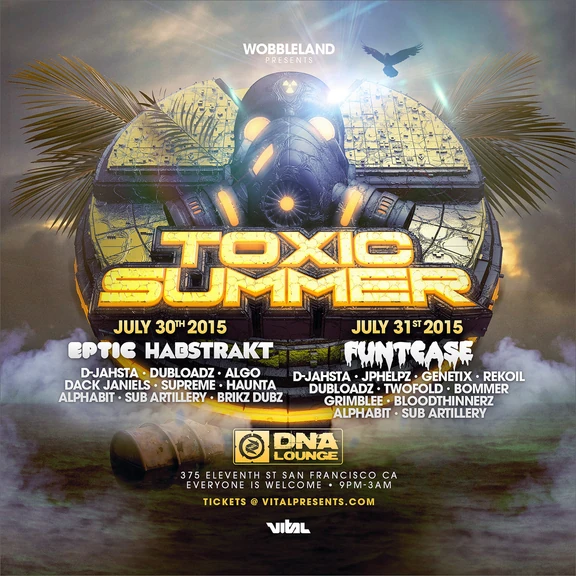 Toxic Summer 2015 festival poster