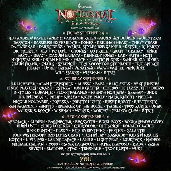 Nocturnal Wonderland 2015