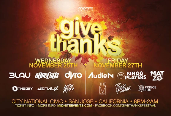 Give Thanks 2015 festival poster