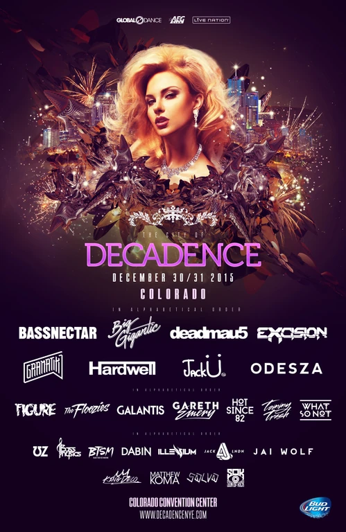 Decadence Colorado 2015 festival poster