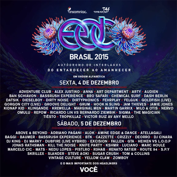 EDC Brasil 2015 festival poster