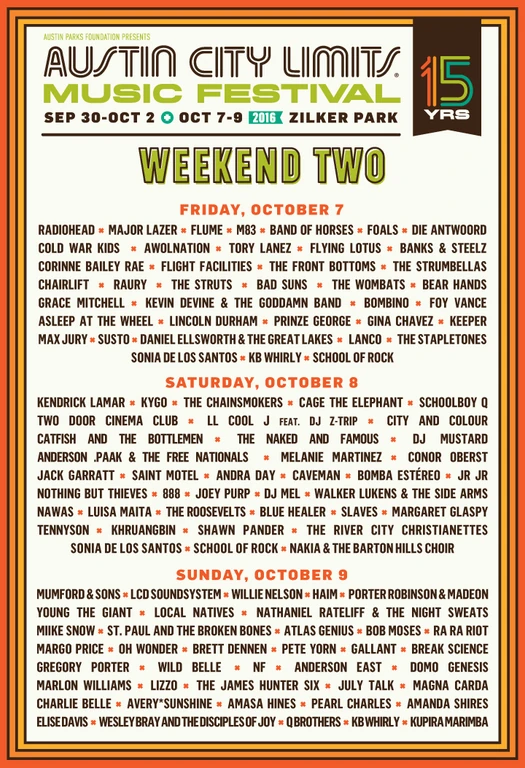 Austin City Limits 2016 W2