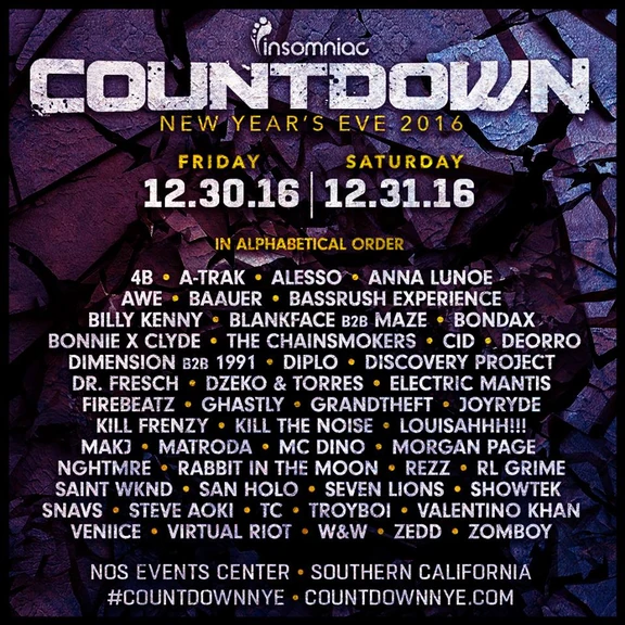 Countdown NYE 2016