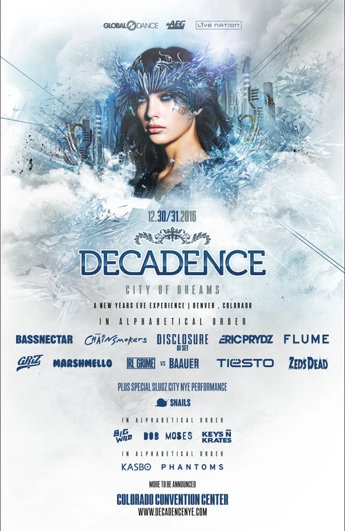 Decadence Colorado 2016 festival poster