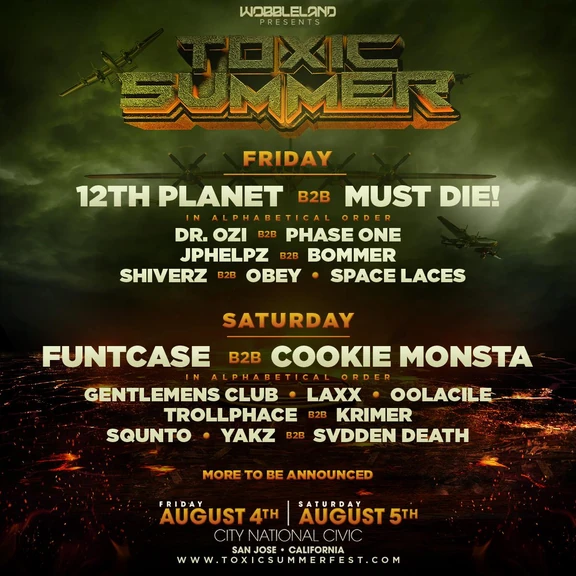 Toxic Summer 2017 festival poster