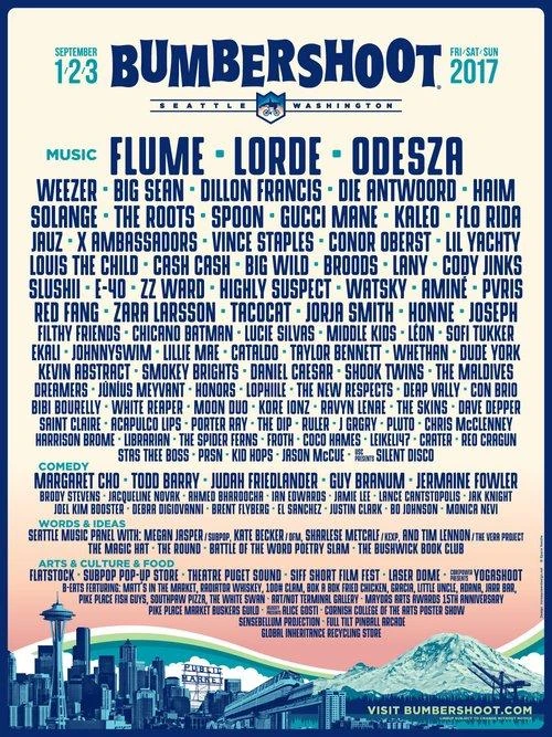 Bumbershoot 2017 festival poster