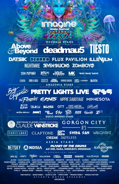 Imagine Music Festival 2017 festival poster
