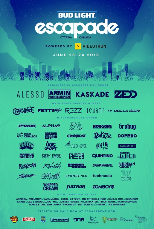Escapade Music Festival 2018