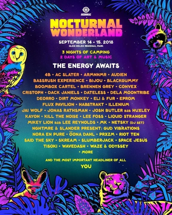 Nocturnal Wonderland 2018