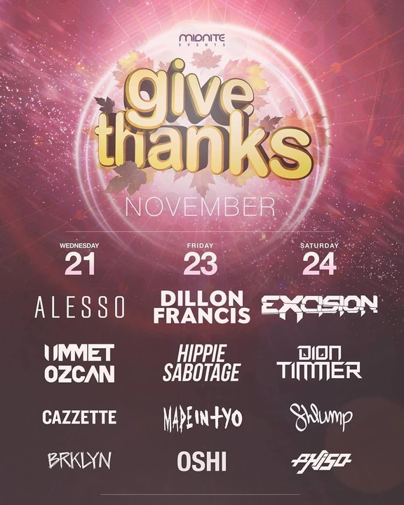 Give Thanks 2018 festival poster