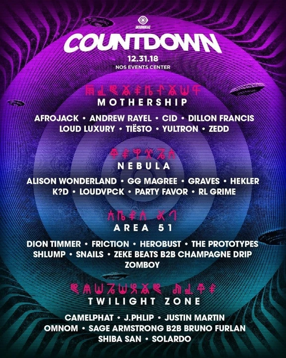 Countdown NYE 2018