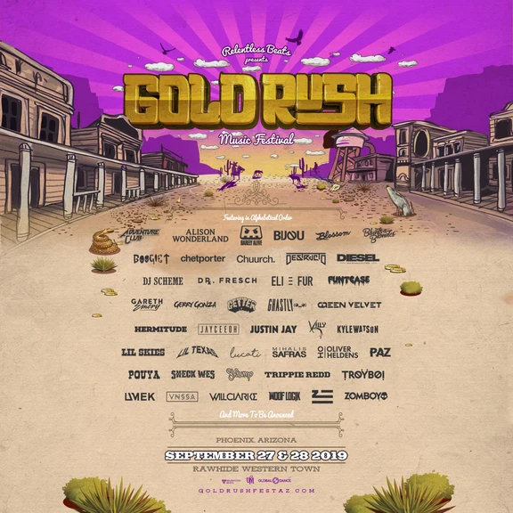 Goldrush Music Festival 2019 festival poster