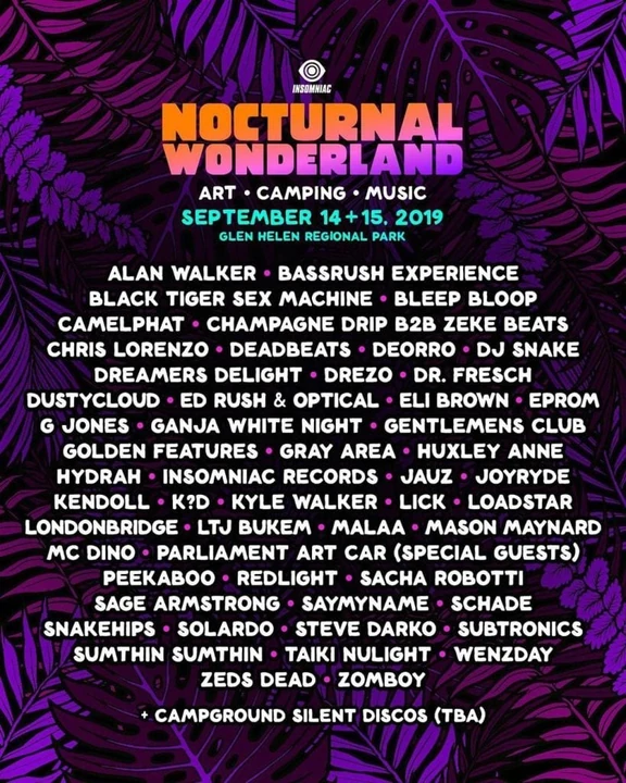 Nocturnal Wonderland 2019