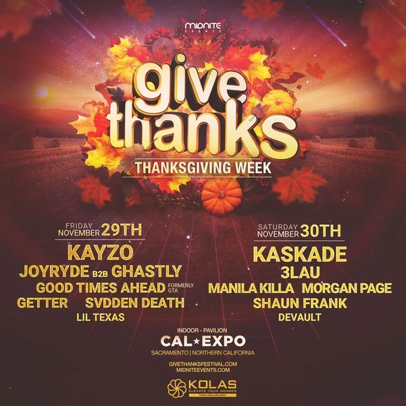 Give Thanks 2019 festival poster