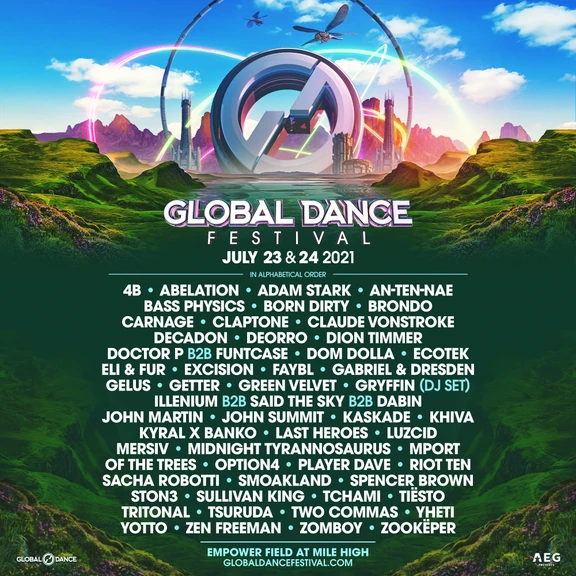 Global Dance Festival 2021 festival poster