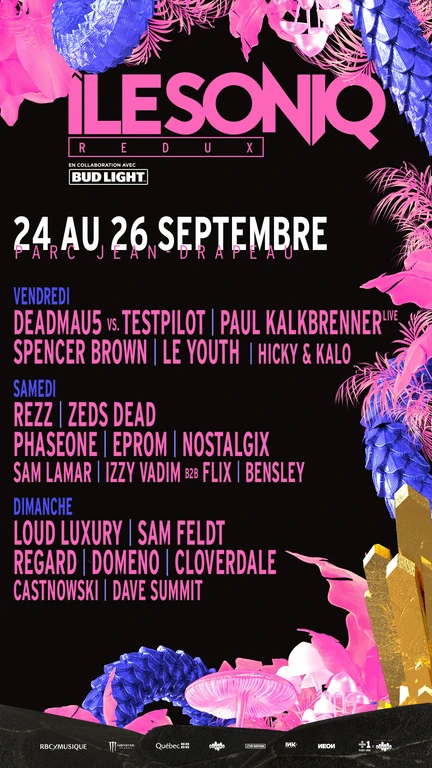 îlesoniq Redux 2021 festival poster