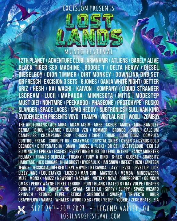 Lost Lands 2021 festival poster