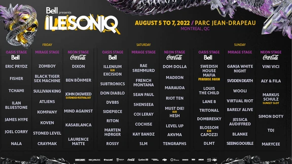 îlesoniq 2022 festival poster
