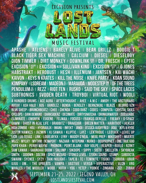 Lost Lands 2022 festival poster