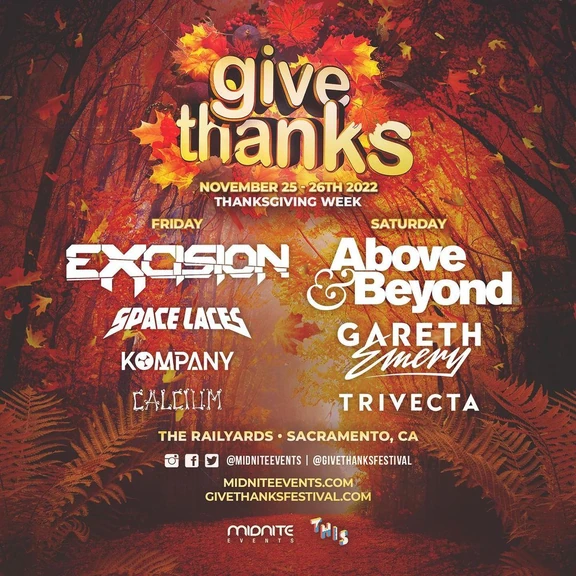 Give Thanks 2022 festival poster