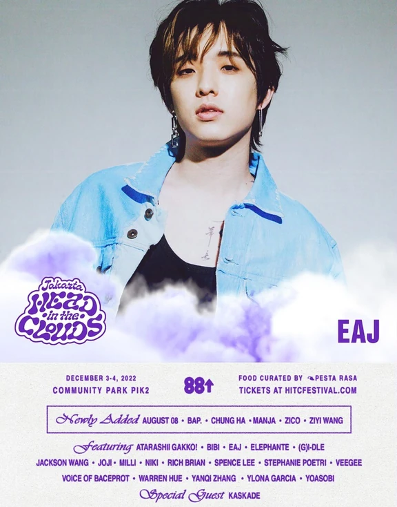 Head In The Clouds Jakarta 2022 festival poster