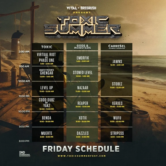 Toxic Summer 2023 festival poster