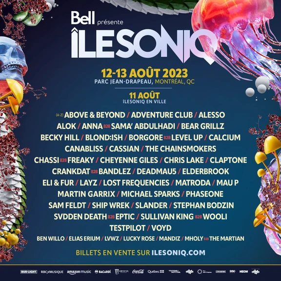 îlesoniq 2023 festival poster