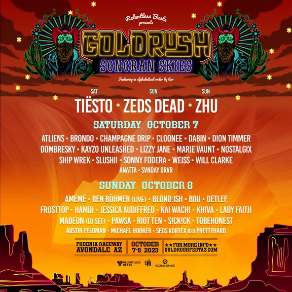 Goldrush Music Festival 2023 festival poster