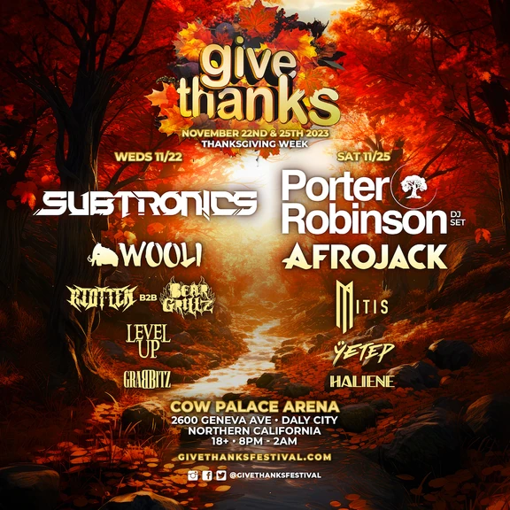Give Thanks 2023 festival poster