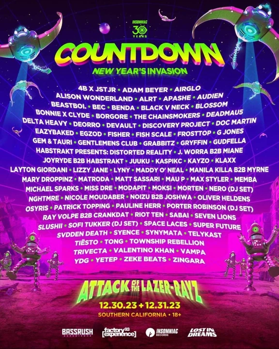 Countdown NYE 2023