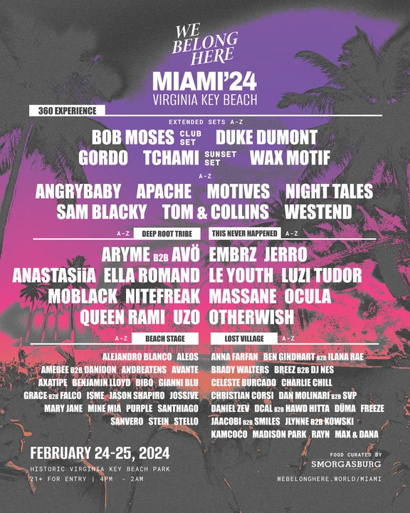 We Belong Here Miami 2024