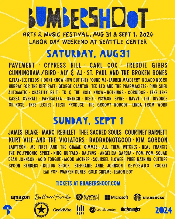 Bumbershoot 2024 festival poster