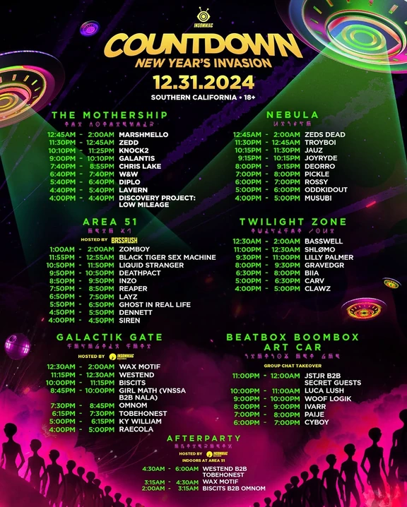 Countdown NYE 2024