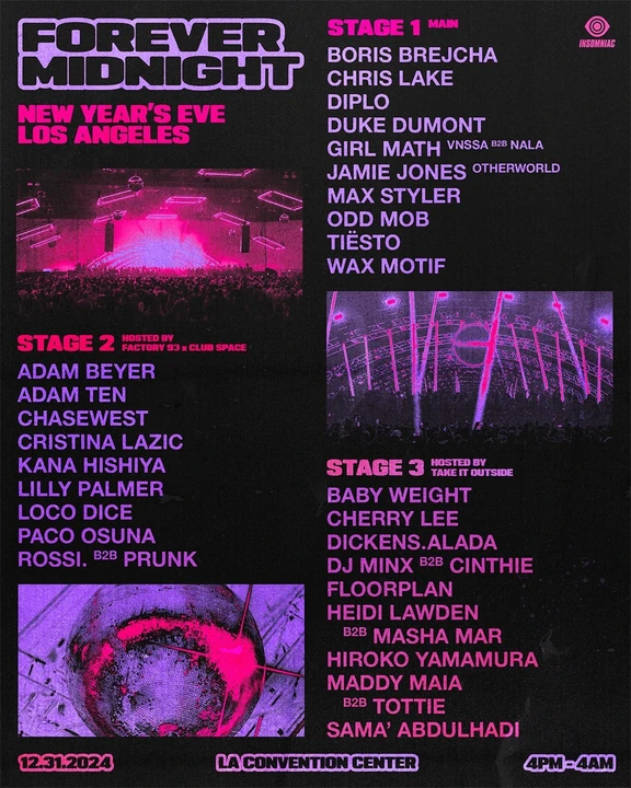 Forever Midnight Los Angeles 2024