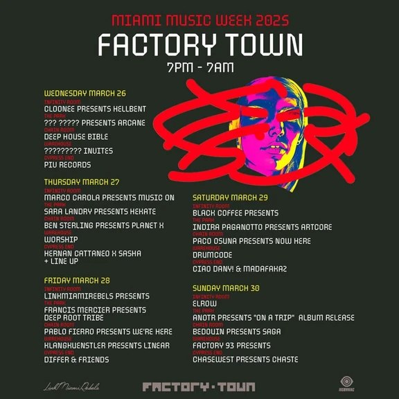 Factory Town Miami Music Week 2025