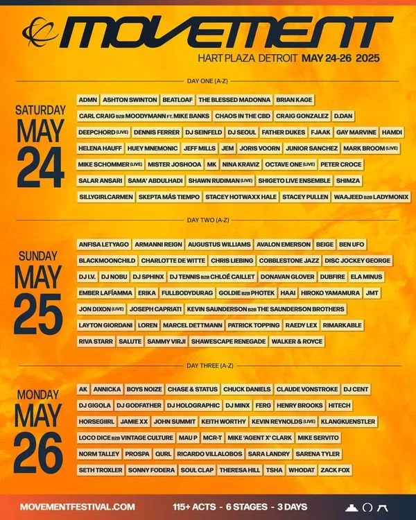 Movement Electronic Music Festival 2025
