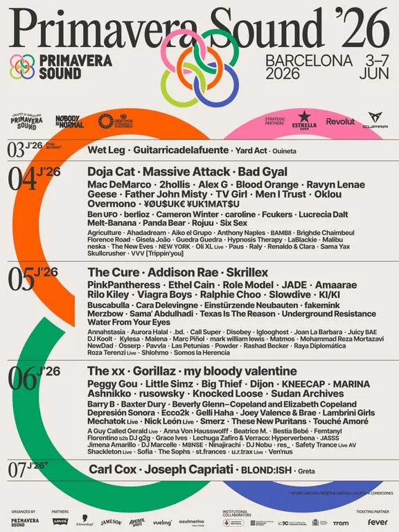 Primavera Sound Barcelona 2026