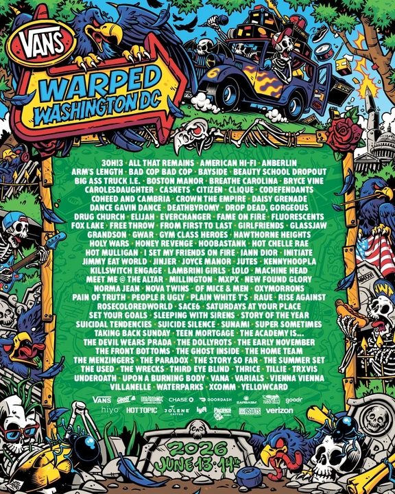 Warped Tour Washington DC 2026