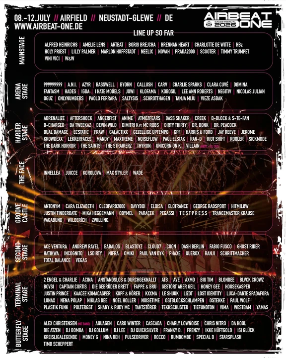 Airbeat One 2026 festival poster