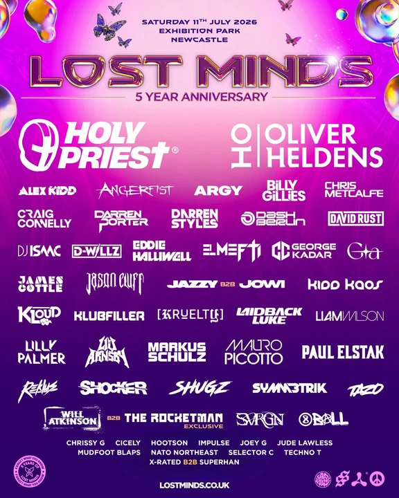 Lost Minds 2026 festival poster