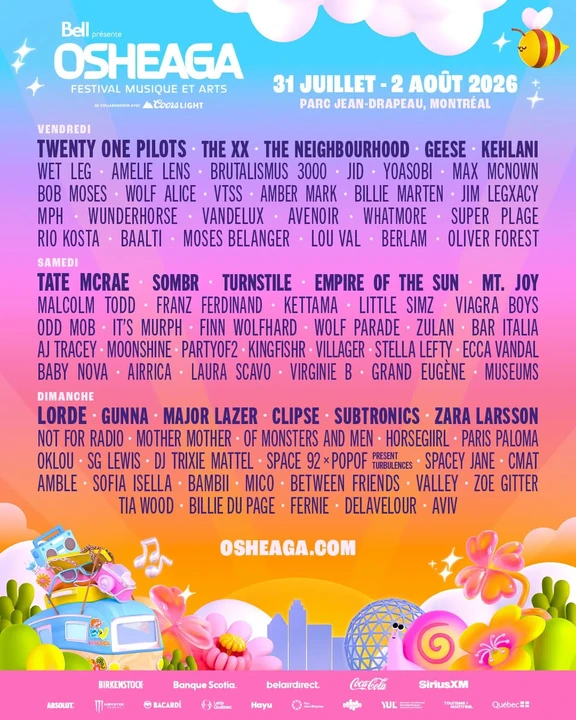 Osheaga Festival Musique et Arts 2026