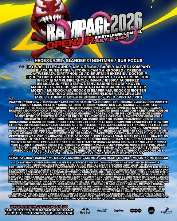 Rampage Open Air 2026 festival poster