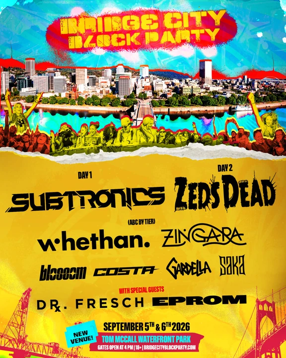 Bridge City Block Party 2026 festival poster