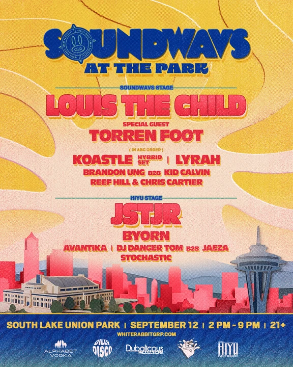 Soundwavs at the Park 2026 festival poster