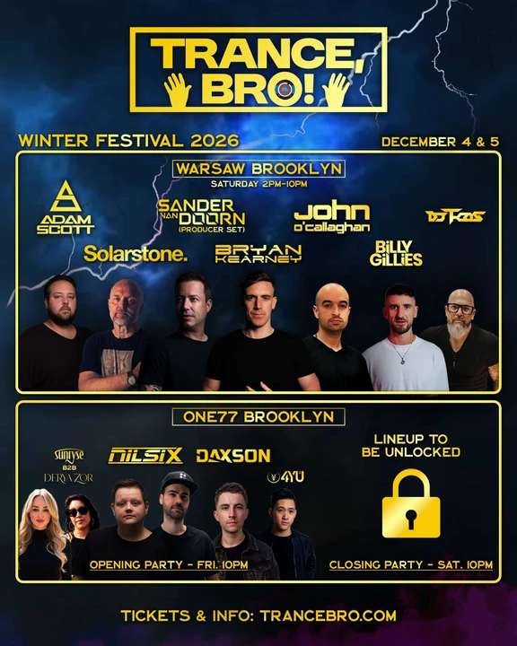 Trance, Bro! Winter Festival 2026 festival poster