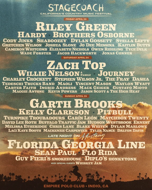 Stagecoach 2027 festival poster